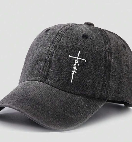 Faith Cross Printed Baseball Cap